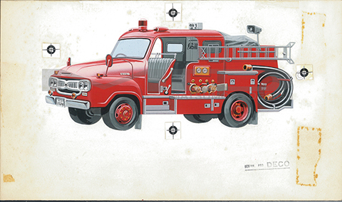 作品No025『ポンプ消防車』 | 松本光正公式サイト
