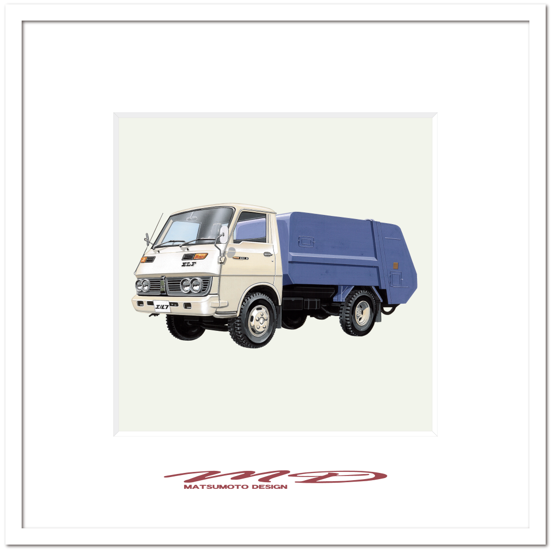 作品No.071『いすずエルフ清掃車』