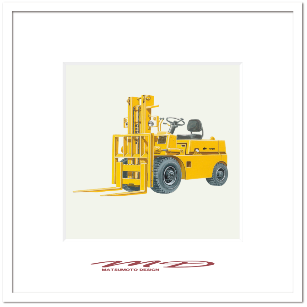 作品No.033『小松フォークリフト　トミカ(小）』