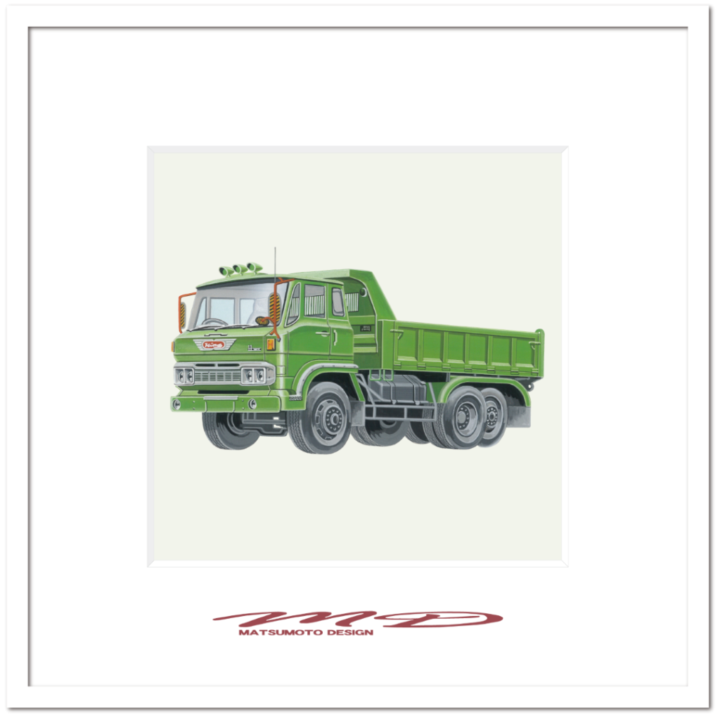 作品No.037『日野ダンプ（グリーン）』
