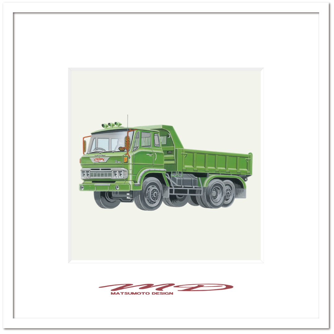 作品No.037『日野ダンプ（グリーン）』